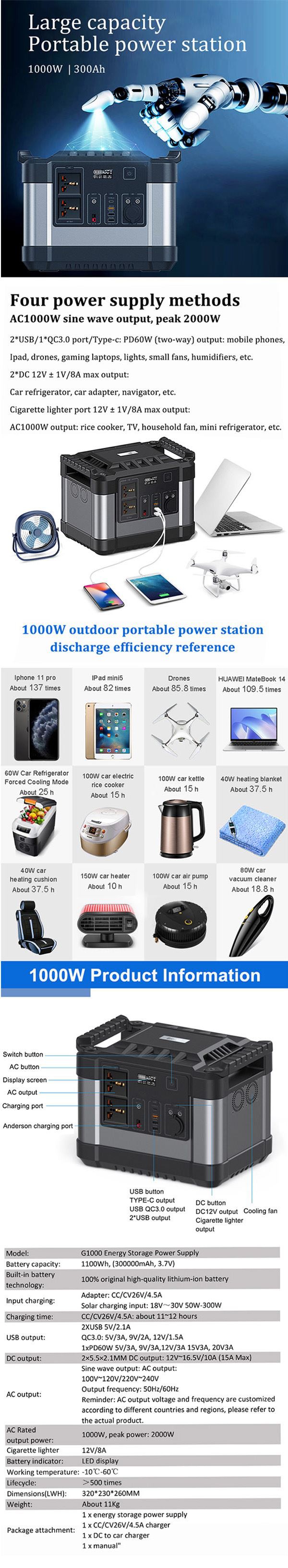 product-600-3265 G1000 portable power station