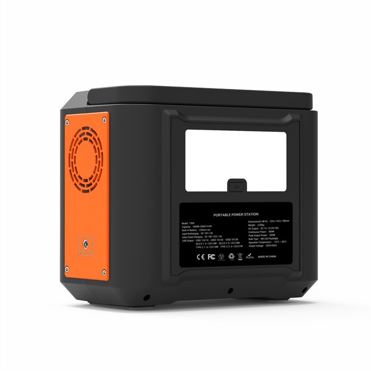 Portable Power Station 300w With AC DC USB Output For Camping